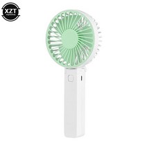 2019 미니 휴대용 usb 배터리 팬 환기 접이식 에어컨 데스크탑 팬 쿨러 미니 작동 휴대용 냉각 팬, 초록