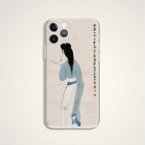 잉크 그림 중국어 회화 국립 스타일 휴대 전화 케이스