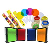 유아센터 시각자극 색혼합 관찰놀이 4종세트 과학교구 원리이해 색깔안경