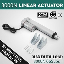 리니어액추에이터 소형 665 Ibs 3000N 4-18 인치 전기 모터 선형 액추에이터 DC 12V 미리메터/초 Lectric, 04 300mm 12 inch_04 1500N 4mms