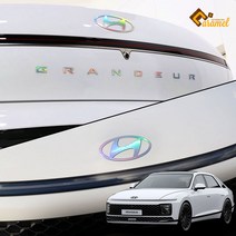 [카라멜] 디올뉴 그랜저 GN7 튜닝 엠블럼 스티커 제작 홀로그램 필름