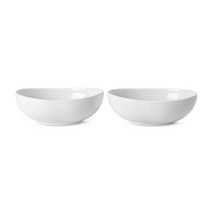 로얄코펜하겐 화이트 플레인 한식기 오발 딥 볼 370ml 2개입 2408933
