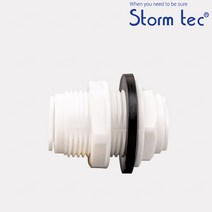 StormTec 벌크헤드 커넥터 ST-802 3/8 고무 패킹 포함, 선택완료