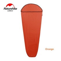 캠핑침낭 차박용침낭 사계절침낭 naturehike 야외 고탄성 mummy 슬리핑 백 캠핑 초경량 슬리핑 백 라이너 휴대용 시트 호텔 안티 더티 67 67, 04 Orange, Orange