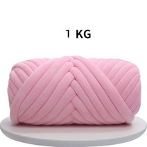 자이언트얀 뜨개 실 벨벳 가방 만들기 Chunky Yarn Thick 따뜻한th DIY Knitting Giant Crochet Soft Big 코튼 Roving Wool Yarn, Pink 1KG