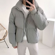 오리털 덕다운 파스텔톤 남여공용 오버핏 푸퍼 숏패딩 점퍼(10color)