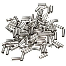 100pcs 비 절연 와이어 커넥터 페룰 전기 케이블 터미널 구리 베어 주석 도금 압착 터미널 0.5mm2-16mm2 22-10 awg, ko10-12