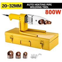 pvc용접기 플라스틱용접 빅트리 융합 기계 800 2063 플라스틱 파이프 용접 키트 가열 도구 헤드 세트 튜브, 01 20-32mm_01 220v, 1개
