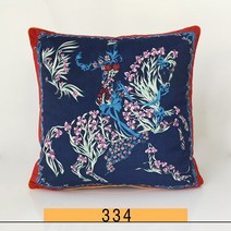 명품 럭셔리 H로고 쿠션 45cm 슈발도리앙 고급 미용실 거실 안방 호텔 북유럽 인테리어 쇼파 말 쿠션, BH