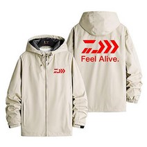 다이와 낚시복 남성 아웃도어 바람막이 방한복 낚시 코트 3피스, 카키C
