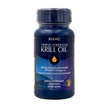 GNC 트리플 스트렝스 크릴 오일 30 소프트젤