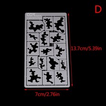 건물외벽방수 누수 페인트 건담 군 모델 일반 숲 위장 스텐실 전차 갑옷 디자인 누출 스프레이 보드 플레이트 취미 모델 도구들, iny0300-d