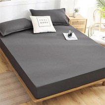 롤매트리스 가성비매트리스 100% 코튼 장착 침대 시트 부드럽고 두꺼운 매트리스 커버 싱글 더블 킹 퀸 조