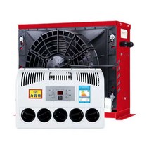 DC 무시동 에어컨 트럭 화물차 굴삭기 24v 12v, 12v 빨간색 선적 전에 냉매 추가