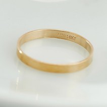 노이드비 14KGF 골드 전체 골드필드 플랫반지 옐로