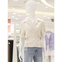 ab.f.z [ab.f.z] 랩스타일반소매숏블라우스 (KSW2HB49F1)