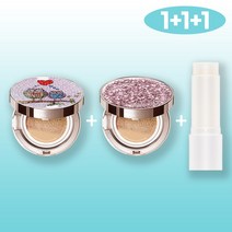 풀커버[복합]쿠션2개 + 워터밤1개 [15g+15g+10g] 스타일71 트윙클라 [복합 피부 추천], 1개, 부엉이21호+로맨틱핑크다이아글리터21호(복합)+워터밤