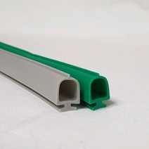 강화도어 유리문 손낌방지 손보호대 고무만, A-400, 녹색, 2100mm, 1개