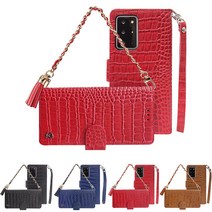 IUNA 삼성 갤럭시 퀀텀2 5G (A826)_IUNA 506 STRAP 아이유나 천연소가죽 휴대폰 스트랩 다이어리 케이스