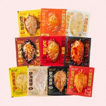 한끼통살 닭가슴살 10종 50개 골라담기 냉동 스팀 통닭가슴살, 통살 10종 혼합 세트 (20개입)_통살 허니소이 (3
