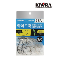 키우라 와이드 다운샷채비 K-311 광어 우럭 선상채비, 5호