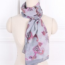쉬폰 롱 카프 페이즐리 봄 여름 실크 쁘띠 머플러 목도리 트윌리 사은품