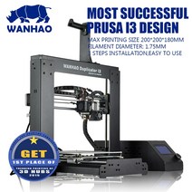 WANHAO I3 V2.1 프린터 semi aoto 레벨링 reprap DIY 키트 전체 정신 대형 인쇄 크기 고품질, 한개옵션0
