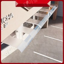 선스크린 파고라 테라스 조립식 썬룸 스카이어닝, 50x120cm투명+벽측면고정