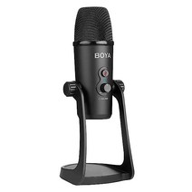 USB 마이크 BOYA BY-PM700 콘덴서 카디오이드 윈도우 맥 노트북 PC 컴퓨터 비디오 녹화 스트리밍 팟캐스트 스튜디오용 4가지 폴라 패턴
