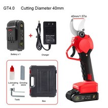 전동고지가위 과수원용 충전식 전기 가지치기 가위 정원 배터리 절단 직경 3cm, 03 GT4 1 Battery_03 UK