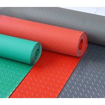 공장 작업현장 미끄럼 방지 매트 안전 매트 바닥 카펫, 0.9x15M 빨간색