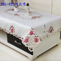 SKANDSALO 식탁보 거실 티테이블 직사각형 유럽풍 레이스 테이블보 패브릭 티테이블보 모던 심플 정사각형, T01-617레드색, C09-직사각형 78*138cm