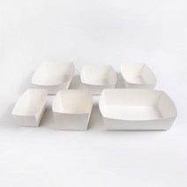 [HS] 치킨트레이 화이트지 속지 한마리용 두마리용 닭강정용 반반용 1박스, 삼분의일트레이 1박스 300개