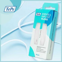 TePe 테페 굵은 슈퍼플로스 Bridge & Implant Floss 30줄입