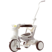 iimo 이모바이크 아동용 세발 자전거, 화이트(햇빛가리개 없음)