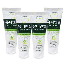 유니메드 유니덴탈올케어치약 100g 4P 비타민 쑥 유황, 단품