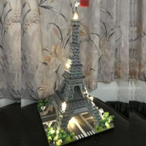 에펠탑 레고 키덜트 블럭 명소 파리 아키텍쳐 선물, 천안문 광장  조명 에디션