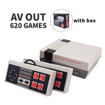 휴대용 레트로 오락실 게임기 데이터 개구리 8 비트 Dendy 비디오 게임 콘솔 NES 620 미니 TV dendy 클래식 가족 AV OUT, China_AV With Box, AV With Box
