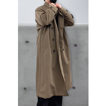 RDT 더블 트렌치 코트 Cocoa