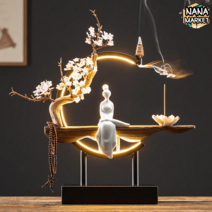 불상 인테리어 관세음보살 LED 조명 장식품, A9998