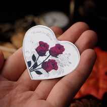 기념 동전 당신을 사랑합니다 1pc 에뮬레이션 발렌타인 데이 게임 통화 38mm 사랑의 마음 장미 장식 용품, 없음