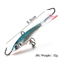 아이스오거 FTK-컬러풀 겨울 얼음 낚시 루어 밸런서 6.5cm/22g 하드 베이트 페스카 태클, 01 1pcs, 09 FTBD005-034_01 1pcs