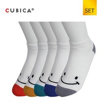 굿 스마일 스니커즈 여성양말 5족 세트SCS117.쿠비카