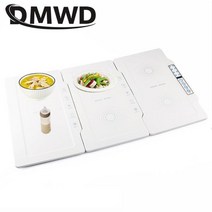 접이식 전기 식사 절연 보드 히터 우유 난방 보존 플레이트 따뜻한 음식 건조기 EU, Triple combination
