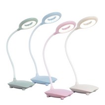 책상 공부 독서등 LED USB 충전식 탁상 시력보호 조명 스탠드형 클립형, 베이지
