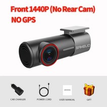 어라운드 카메라 자동차 룸미러 전방 후방 사이드 서라운드 뷰 dash cam front and rear 1944p car dvr camera dash auto video app, 전면 1440p, 64GB