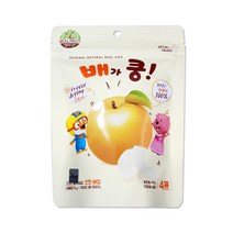 해호 뽀로로 동결건조과자 배가 쿵 천연 과일칩 15g, 7개