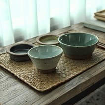 김학영도자기 아끼다 v공기볼 밥공기 밥그릇 도자기, 러프샌드