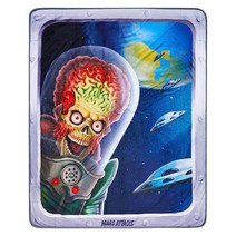 Spirit Halloween Mars Attacks! 창문 플리스 담요 | 공식 라이선스 홈 데코 591248