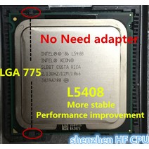 인텔 제온 L5408 2.13GHz/12M/1066Mhz/동일한 LGA775 코어 2 쿼드 Q8200 CPU 작동 LGA775 메인 보드 필요 없음 어댑터, 한개옵션0